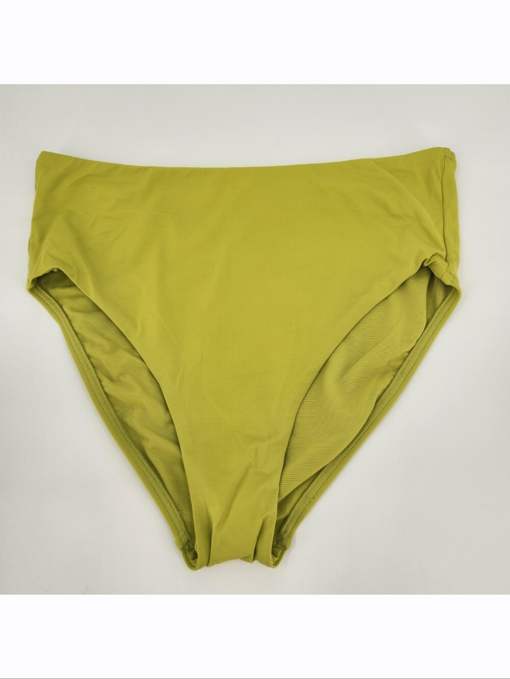 Lands End Swim Bikini Bottom Womens Size 12 Green High Waist